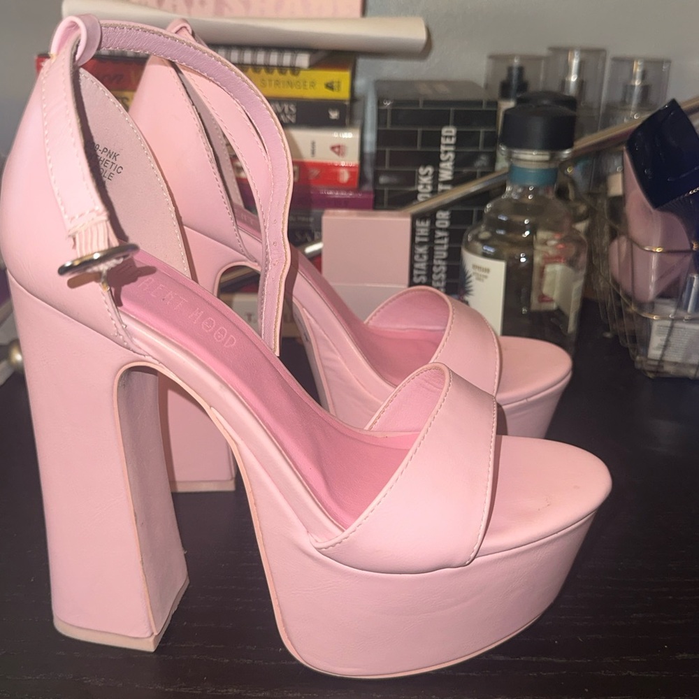 Dolls Kill Light Pink Platform Heels